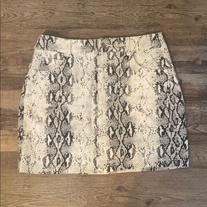 Snake skin skirt
